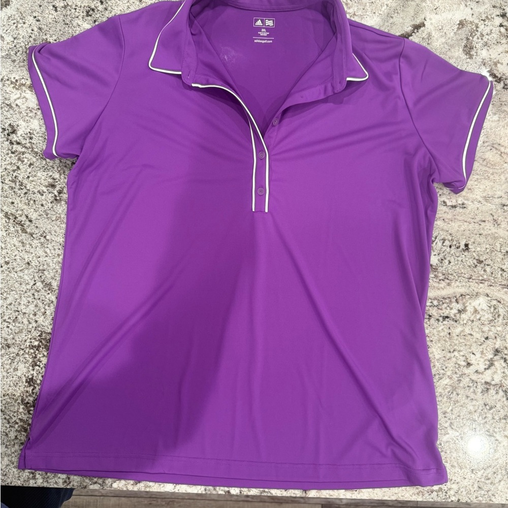 Women's Adidas Purple Polo Shirt